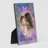 ハッピーマザーズデイ | 母とベビーのフォトカード フォトプラーク (側面)