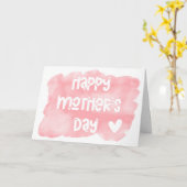 ハッピーマザーズデイ、水の色マザーズデイ カード (黄色い花)