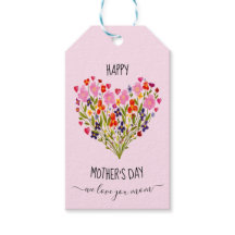 "ハッピーマザーズデイ"水彩花ハート