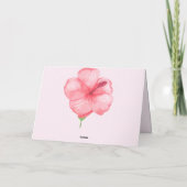 ハッピーマザーズデイ |熱帯ハイビスカスの花 カード (裏面)