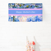 ハッピーマザーズデイ、睡蓮の背景。 横断幕 (インサイチュ)