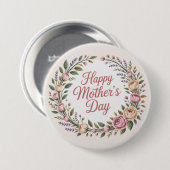 ハッピーマザーズデイ 缶バッジ (正面&裏面)