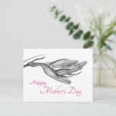 ハッピーマザーズデイ | 誕生日ブルーベルポストカード ポストカード (スタンド正面)