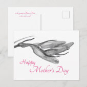 ハッピーマザーズデイ | 誕生日ブルーベルポストカード ポストカード (正面/裏面)