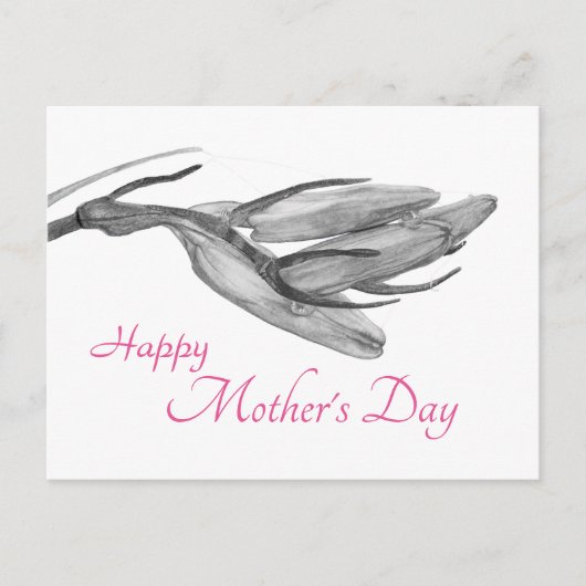 ハッピーマザーズデイ | 誕生日ブルーベルポストカード ポストカード (正面)