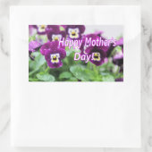 ハッピーマザーズデイ 長方形シール (バッグ)
