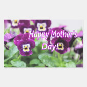 ハッピーマザーズデイ 長方形シール (正面)