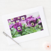 ハッピーマザーズデイ 長方形シール (封筒)