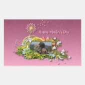 ハッピーマザーズデイ 長方形シール (正面)