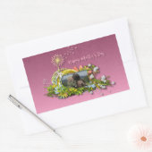 ハッピーマザーズデイ 長方形シール (封筒)