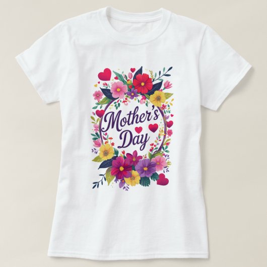 ハッピーマザーズデイ Tシャツ (デザイン正面)