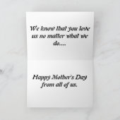 ハッピーマザーズデイSkunk カード (内部)