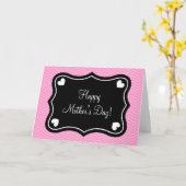 ハッピーマザーズデーかわいいカスタムグリーティングカード カード (黄色い花)