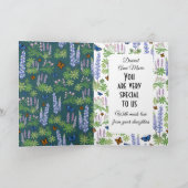 ハッピーマザーズデーのグリーティングカード ワイルドフラワーズ サンキューカード (内部)