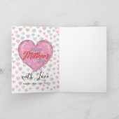 ハッピーマザーズデーのデザイン 招待状 (内部)