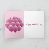 ハッピーマザーズデーの挨拶 カード (内部)