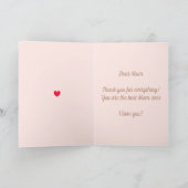 ハッピーマザーズデーを赤で カード (内部)