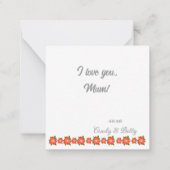 ハッピーマザーズデーカード ノートカード (裏面)