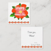 ハッピーマザーズデーカード ノートカード (正面/裏面)