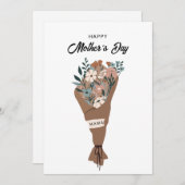 ハッピーマザーズデーカード, ミニマルな母の日 シーズンカード (正面/裏面)