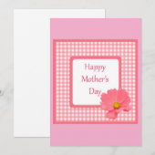 ハッピーマザーズデーグリーティングカード シーズンカード (正面/裏面)