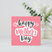 ハッピーマザーズデービューティフルタイポグラフィ カード (スタンド正面)