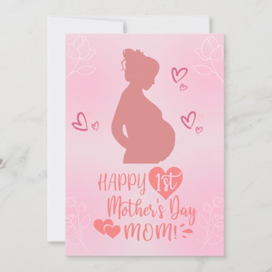 ハッピーマザーズデー妊娠中のママカード シーズンカード (正面)