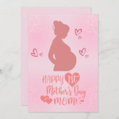 ハッピーマザーズデー妊娠中のママカード シーズンカード (正面/裏面)