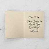 ハッピーマザーズデー かわいいハリネズミちゃん カード (内部)