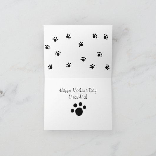 ハッピーマザーズデー にゃんママカード シーズンカード (内部)