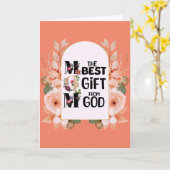 ハッピーマザーズデー カード (黄色い花)