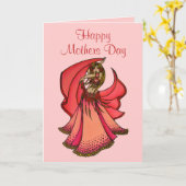 ハッピーマザーズデー カード (黄色い花)