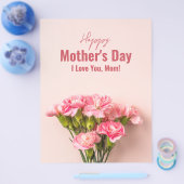 ハッピーマザーズデー カード 花 マザーズデー ギフト (シングル)