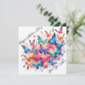 ハッピーマザーズデー キラキラ蝶 シーズンカード (スタンド正面)