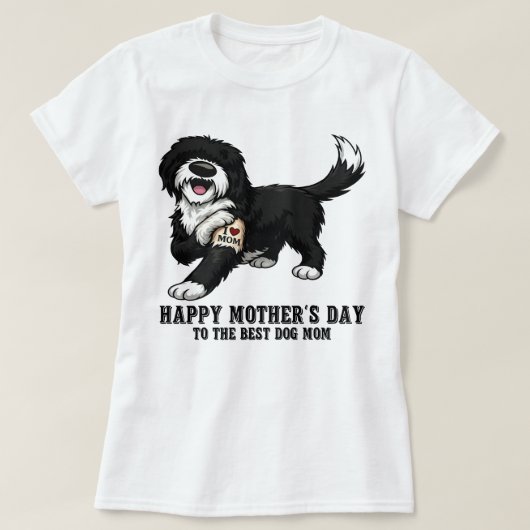 ハッピーマザーズデー シーパプードル 母 犬 Tシャツ (デザイン正面)