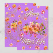 ハッピーマザーズデー スプリング フローラル シーズンカード (正面/裏面)