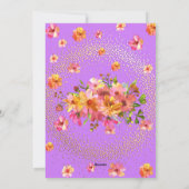 ハッピーマザーズデー スプリング フローラル シーズンカード (裏面)