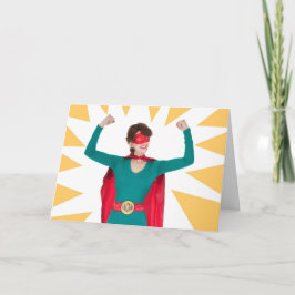 ハッピーマザーズデー スーパーヒーロー ユーモア カード