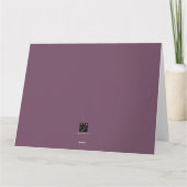 ハッピーマザーズデー（ダークラベンダー）カード カード (裏面)