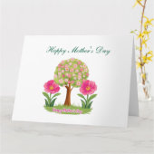 ハッピーマザーズデー、ネイチャーデザイン カード (黄色い花)