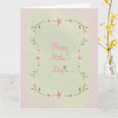ハッピーマザーズデー(ピンク)カード カード (黄色い花)