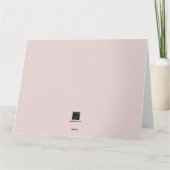 ハッピーマザーズデー（ピンク）カード カード (裏面)