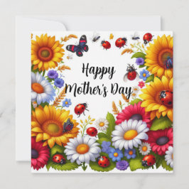 ハッピーマザーズデー フラットグリーティングカード カード