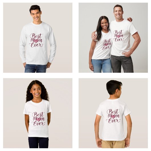 ハッピーマザーズデー ベストマムエバー Tシャツ