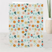 ハッピーマザーズデー モダン ベストマム フラワーフォト カード (裏面)