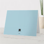 ハッピーマザーズデー(ライトブルー)カード カード (裏面)