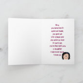 ハッピーマザーズデー（娘） カード (内部)