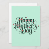 ハッピーマザーズデー 招待状 (正面/裏面)
