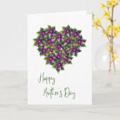ハッピーマザーズデー 水彩フラワーカード カード (黄色い花)
