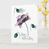 ハッピーマザーズデー 水彩花のカード カード (黄色い花)